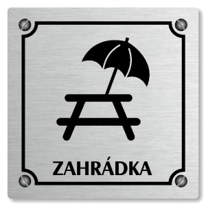 Zahrádka, 100x100mm, stříbrná, Kansas